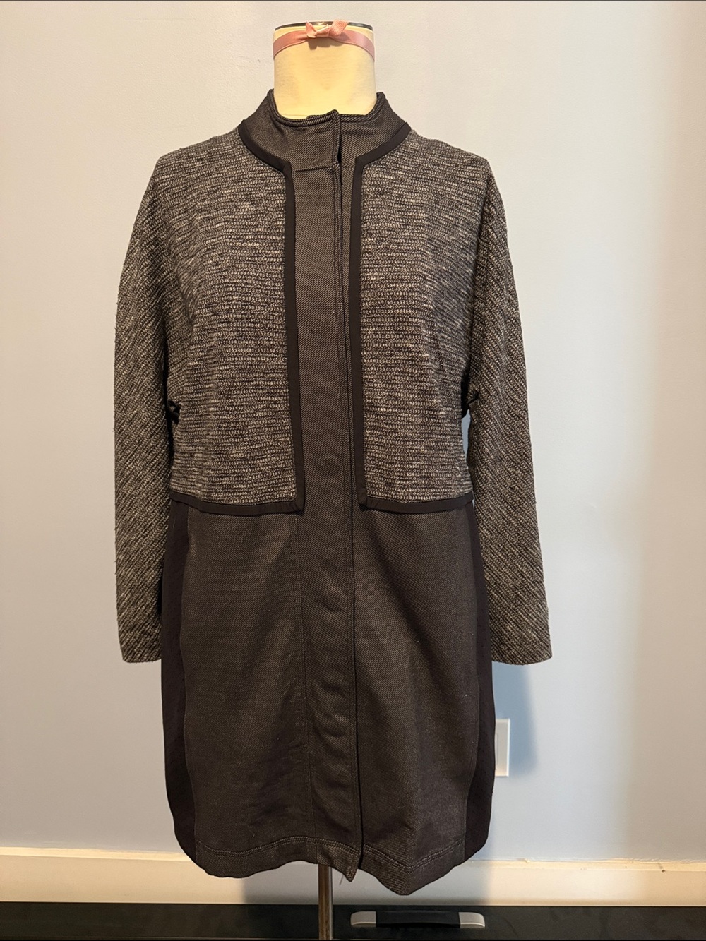 Lululemon Two-Tone Charcoal Long Coat
